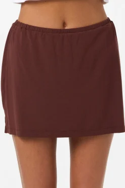 Alyssa Solid Knit Short Skirt