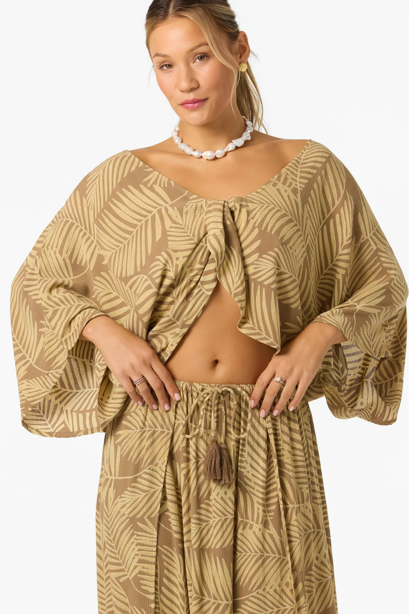 Anna Printed Reversible Cover-Up Top