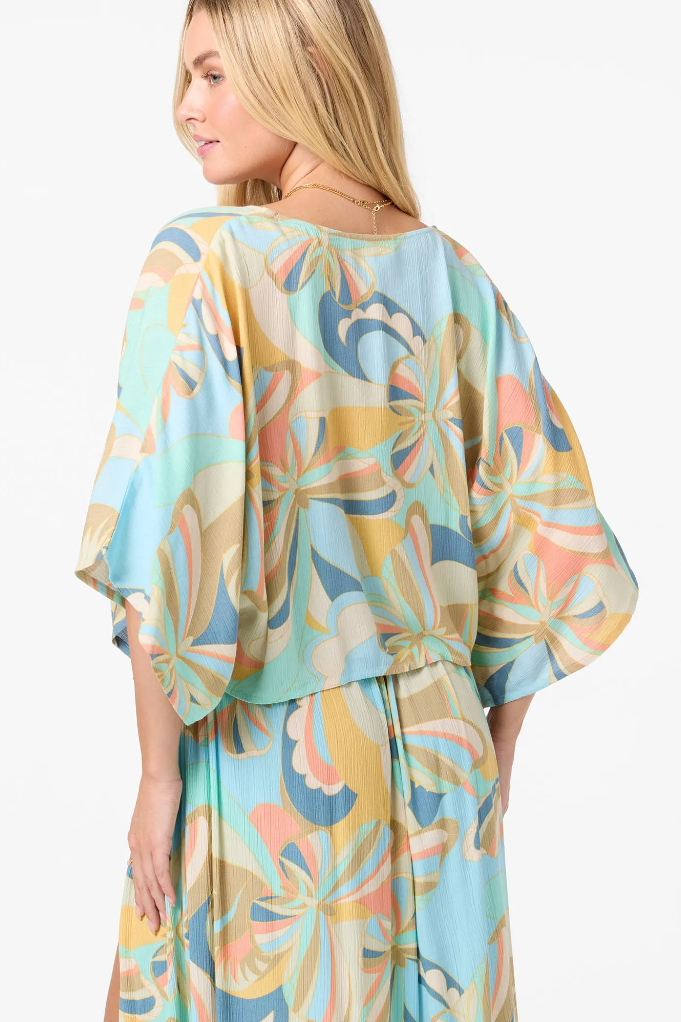 Anna Printed Reversible Cover-Up Top