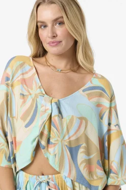 Anna Printed Reversible Cover-Up Top