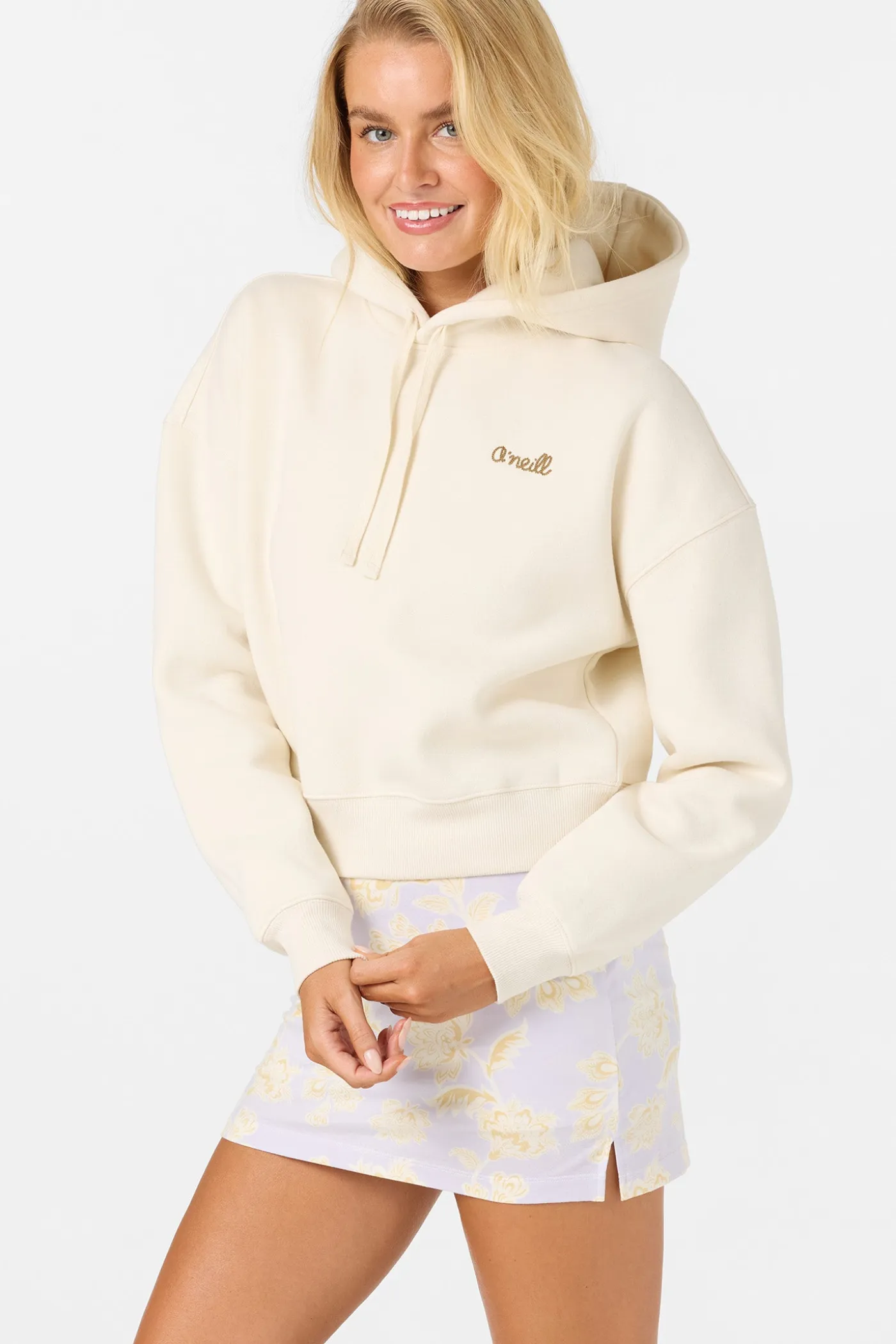 Arden Cropped Hoodie Pullover Fleece