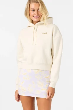 Arden Cropped Hoodie Pullover Fleece