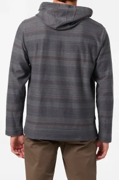 Bavaro Stripe Poncho Pullover Fleece