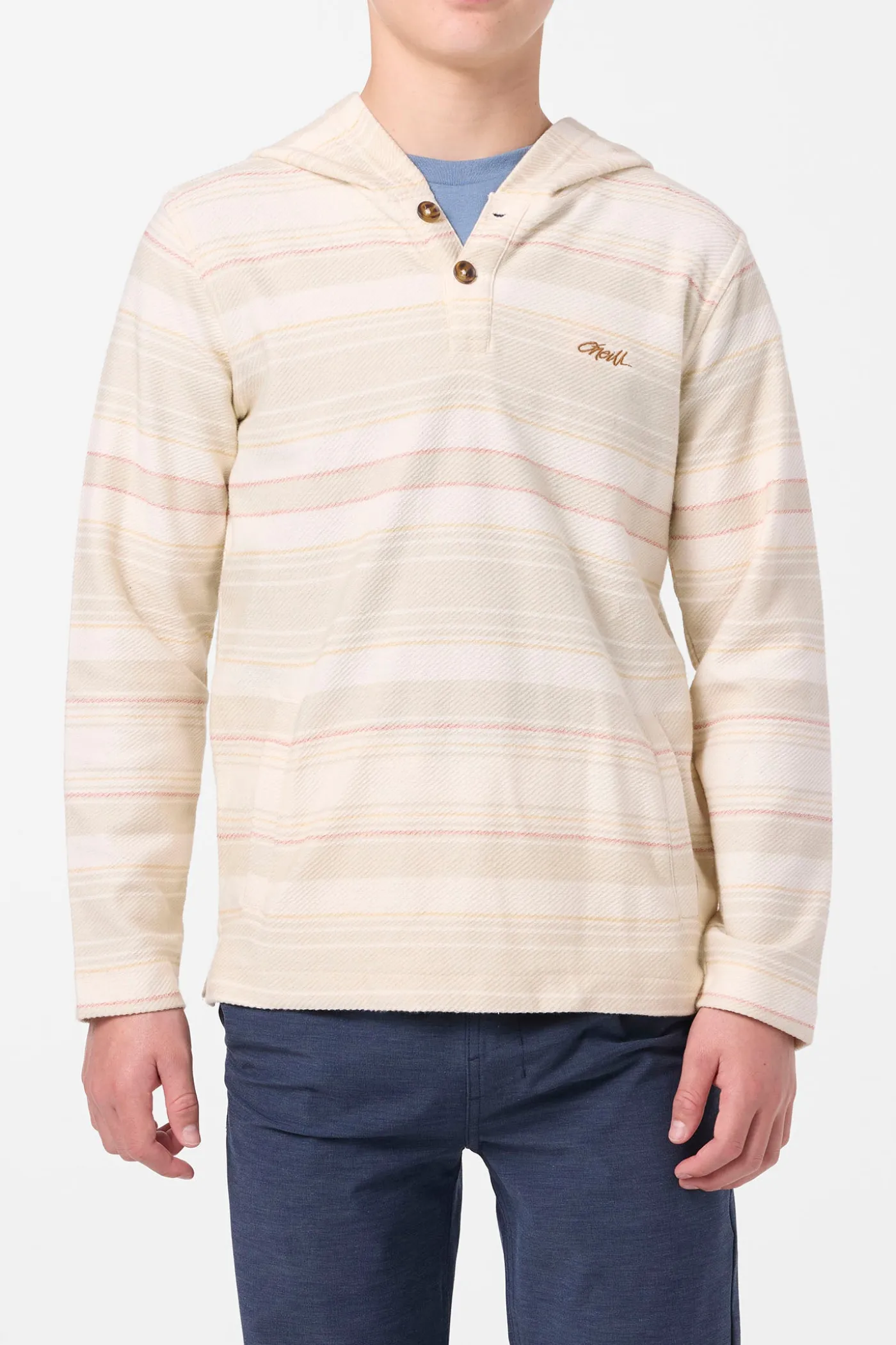 Boy's Bavaro Stripe Poncho Pullover Fleece