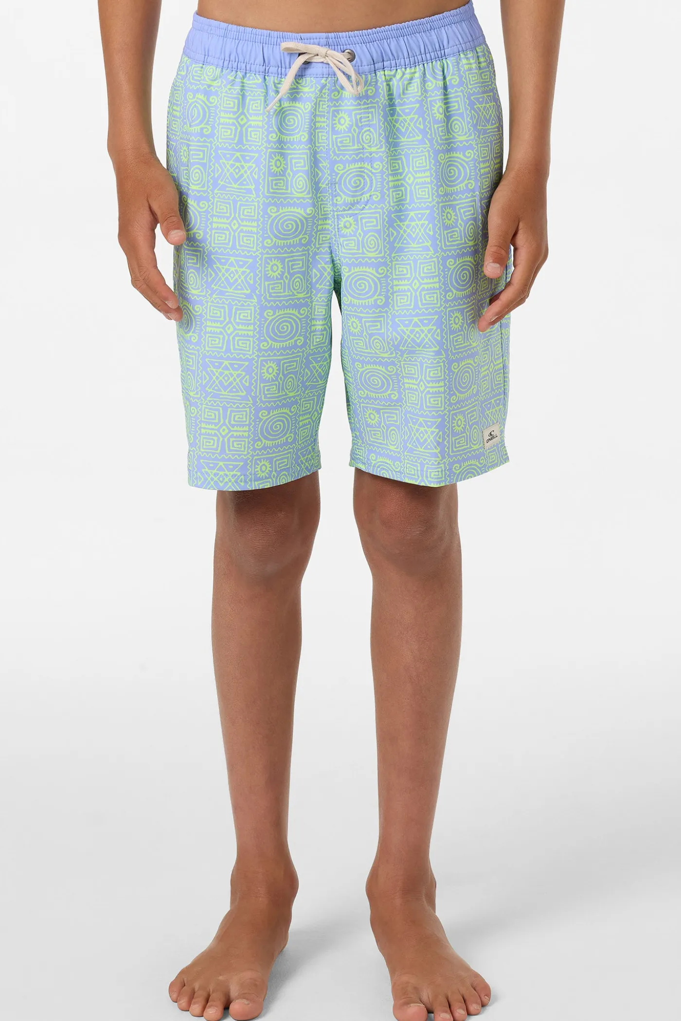 Boy's Hermosa Elastic Waist Lined 16" Swim Trunks
