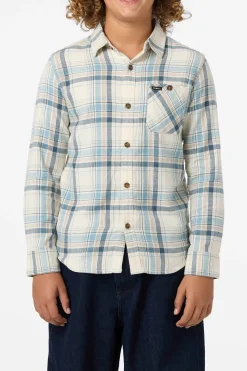 Boy's Redmond Plaid Flannel Long Sleeve Shirt