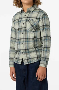 Boy's Redmond Plaid Flannel Long Sleeve Shirt