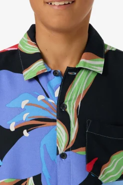 Boy's Relaxed Woven Camp Shirt