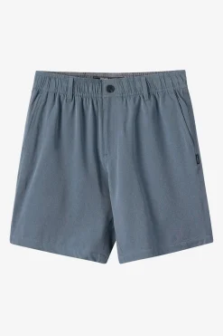 Boy's Reserve Light Check Elastic Waist 16" Hybrid Shorts