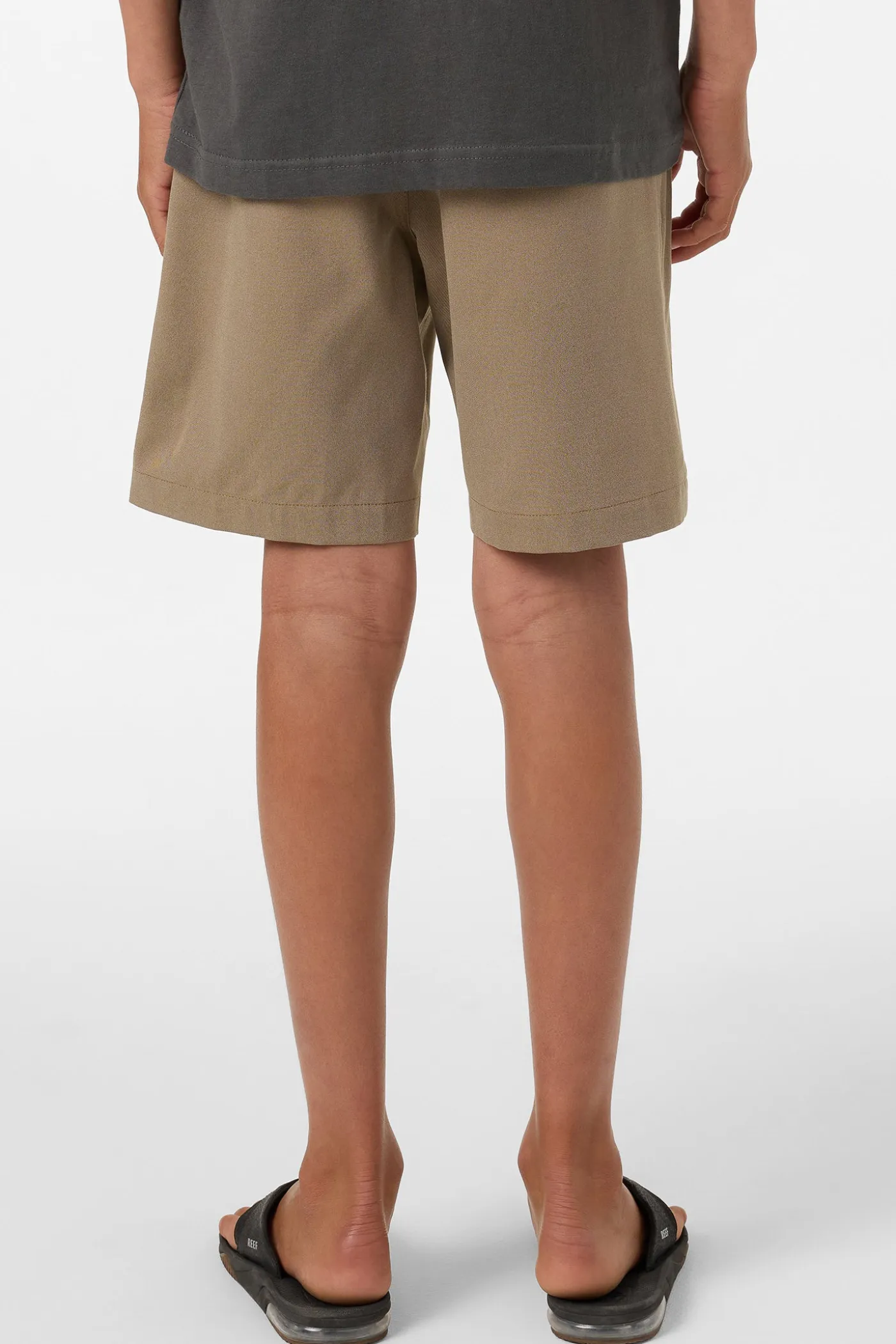 Boy's Reserve Light Check Elastic Waist 16" Hybrid Shorts