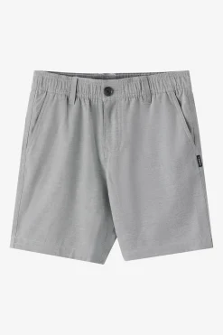 Boy's Reserve Light Check Elastic Waist 16" Hybrid Shorts