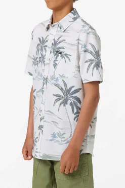 Boy's UPF Slub Standard Woven Shirt