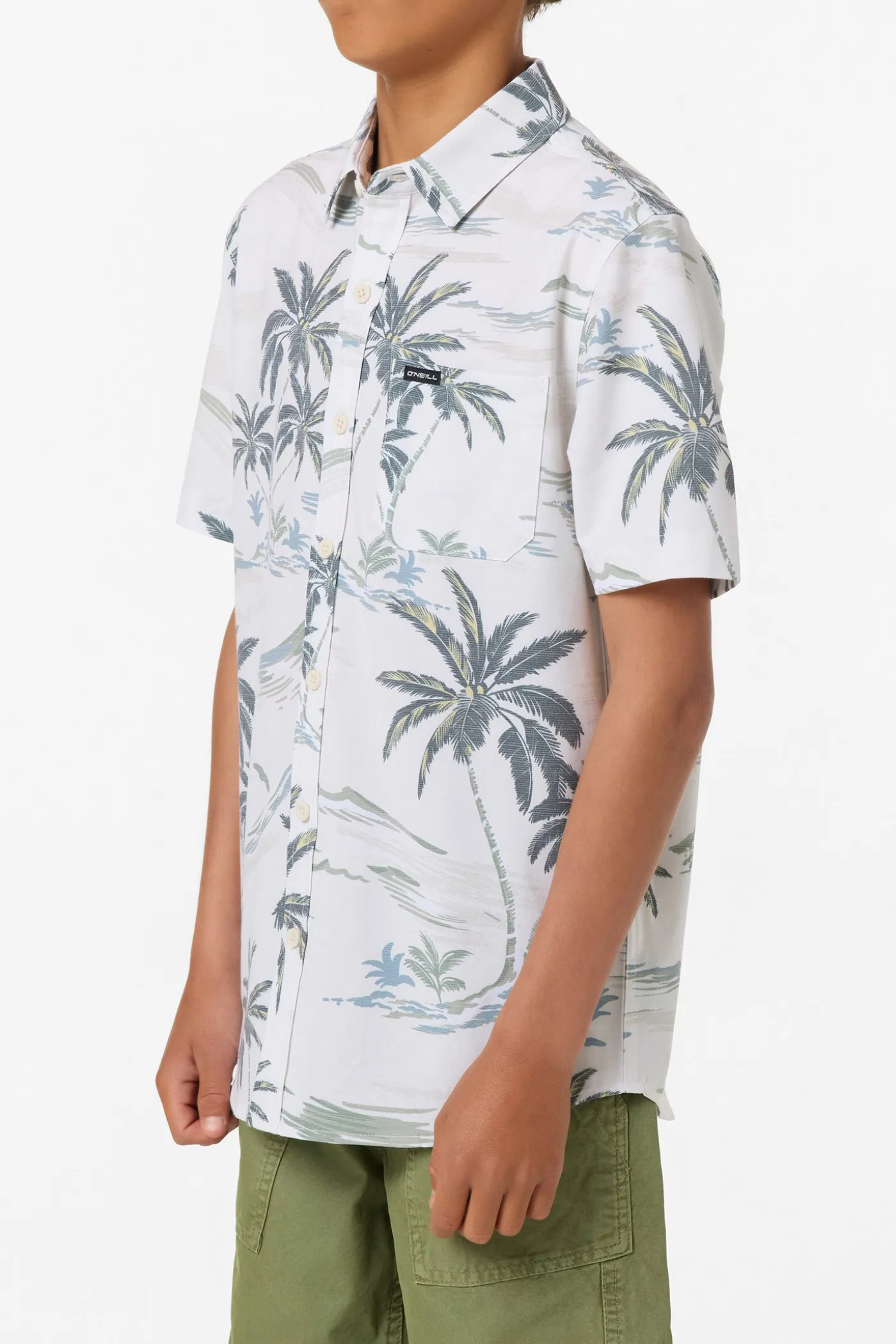 Boy's UPF Slub Standard Woven Shirt