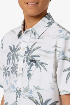 Boy's UPF Slub Standard Woven Shirt