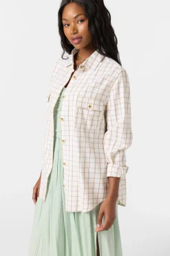 Brooks Flannel Long Sleeve Top