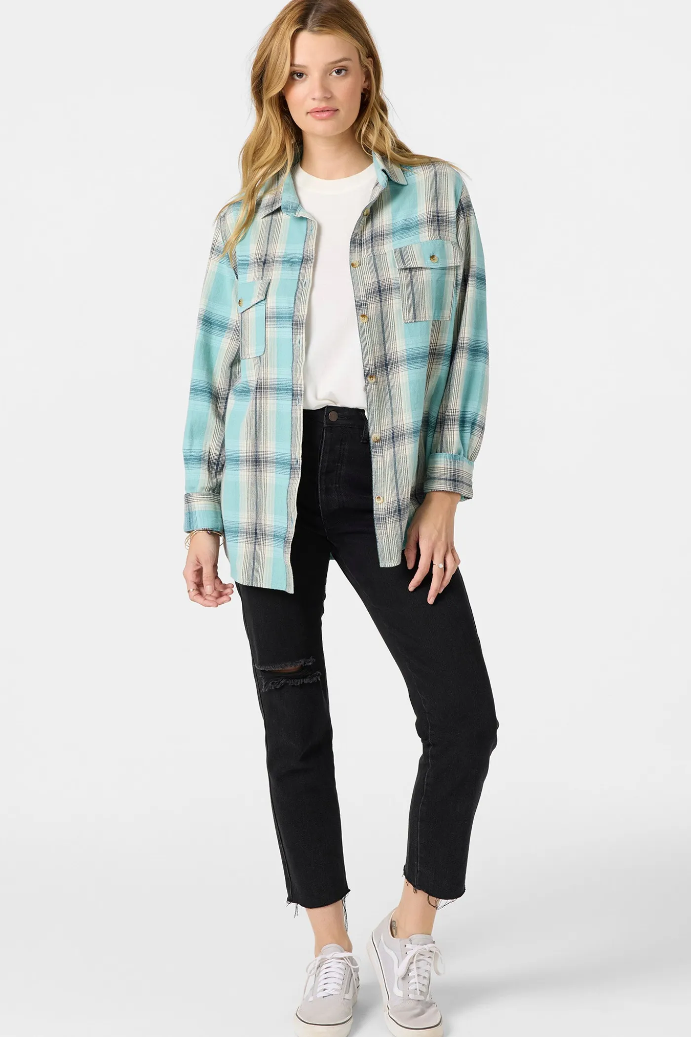 Brooks Flannel Long Sleeve Top