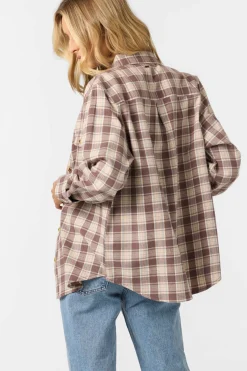 Brooks Flannel Long Sleeve Top