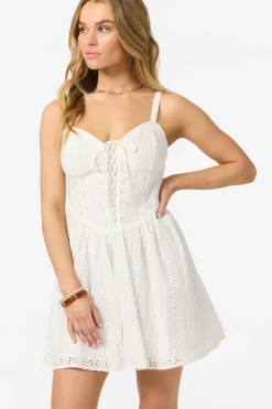 Camden Embroidered Mini Dress