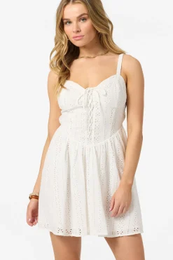 Camden Embroidered Mini Dress