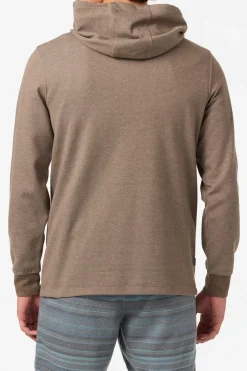 Cantina Hooded Textured Knit Long Sleeve Pullover