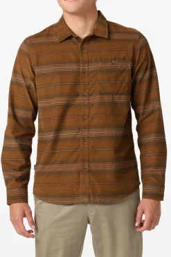 Caruso Stripe Cord Standard Fit Long Sleeve Shirt