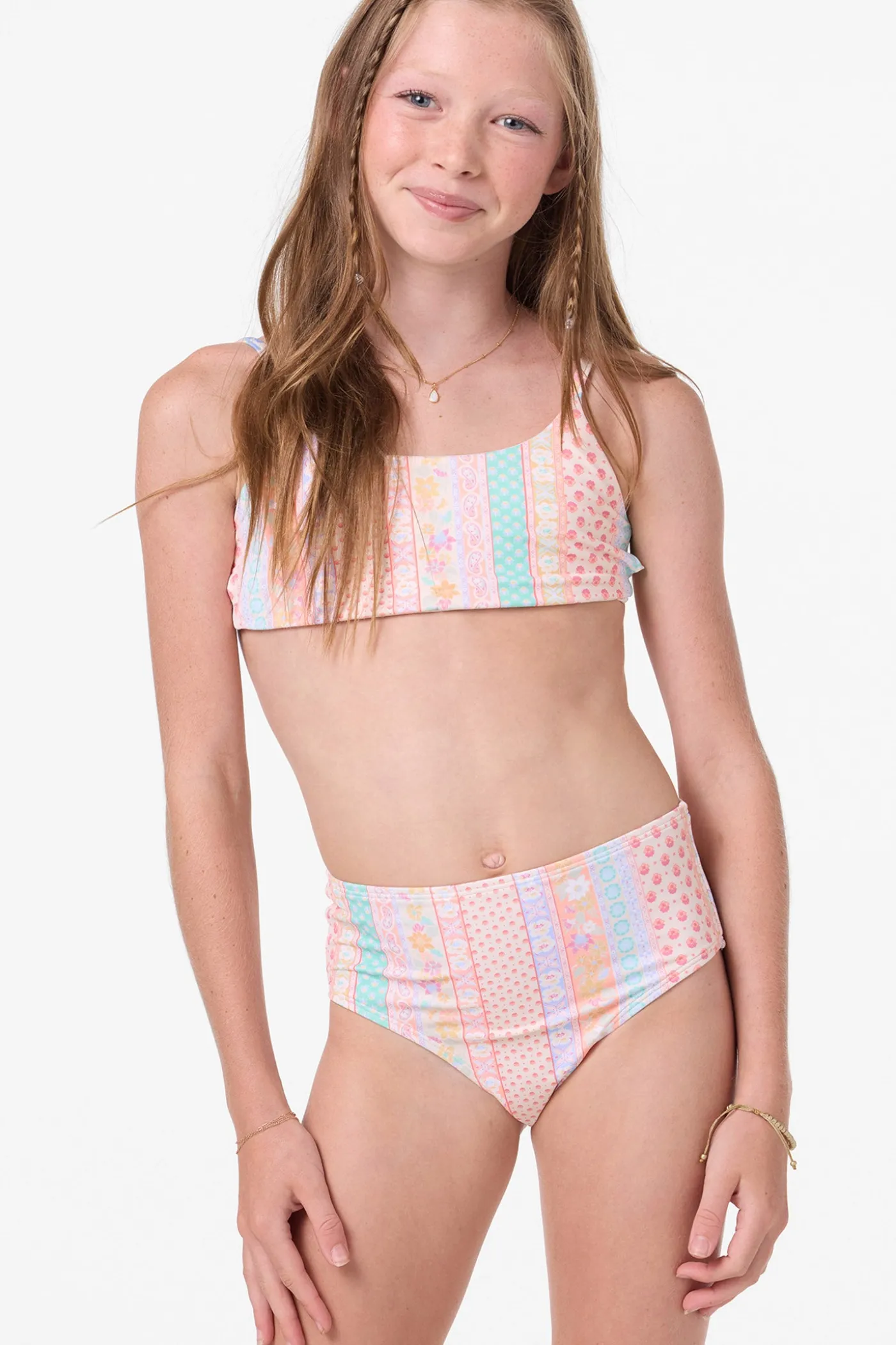 Girl's Bali Floral Revo Tie Back Bralette Set