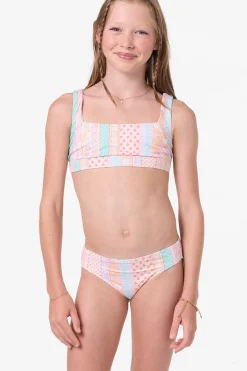 Girl's Bali Floral Square Neck Set
