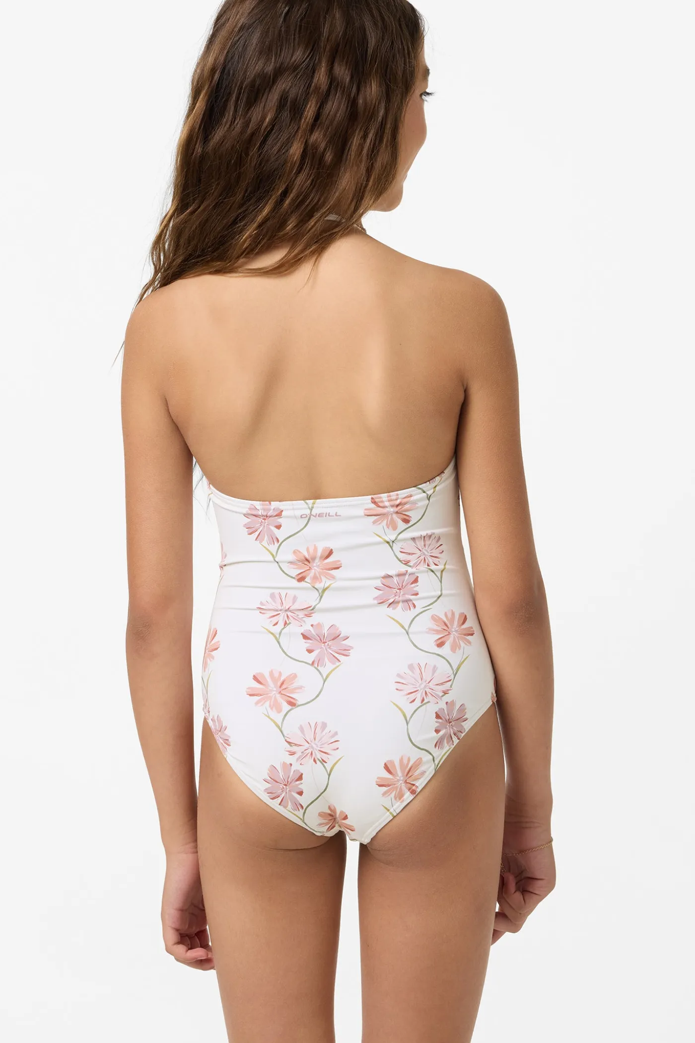 Girl's Ivy Floral Cinched One-Piece