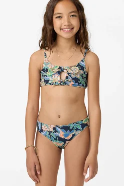 Girl's Mermaid Floral Hanky Swim Set