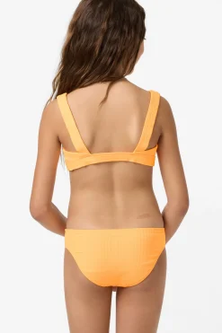 Girl's Shorebreak Rib Square Neck Swim Set