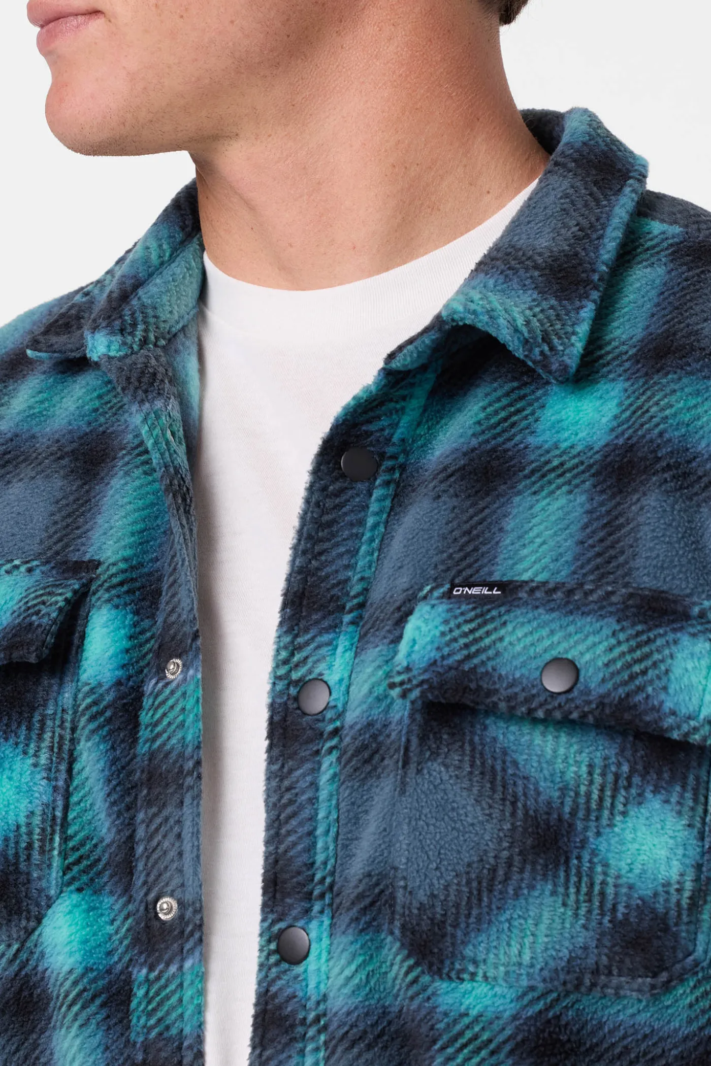 Glacier Plaid Superfleece Long Sleeve Shirt
