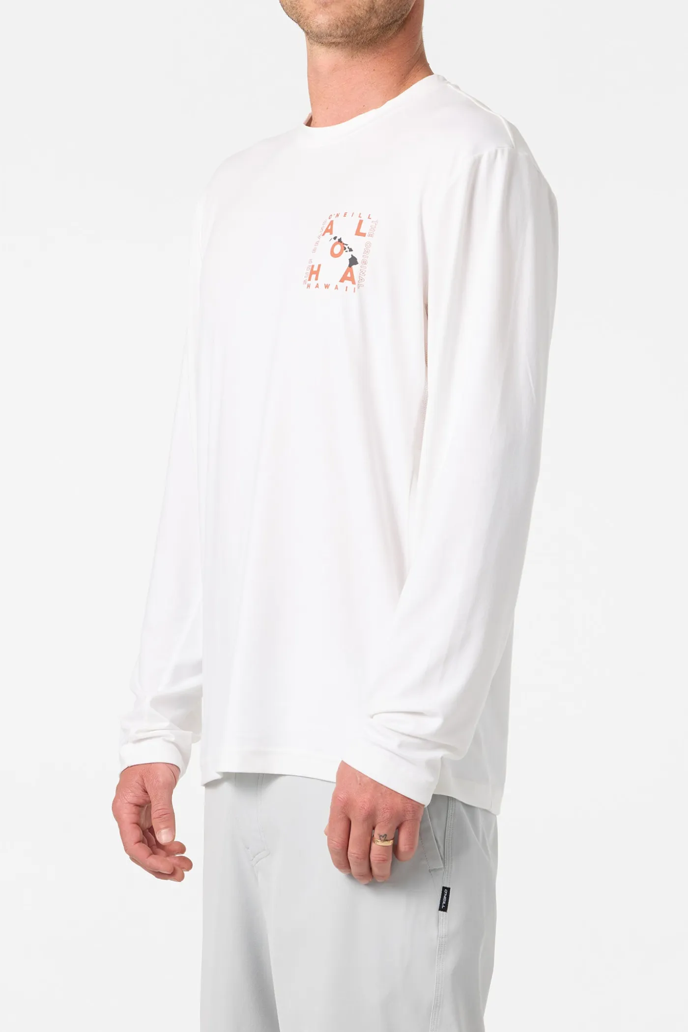 Hawaii Layout UPF Long Sleeve Standard Fit Tee
