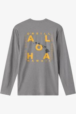 Hawaii Layout UPF Long Sleeve Standard Fit Tee