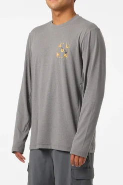 Hawaii Layout UPF Long Sleeve Standard Fit Tee