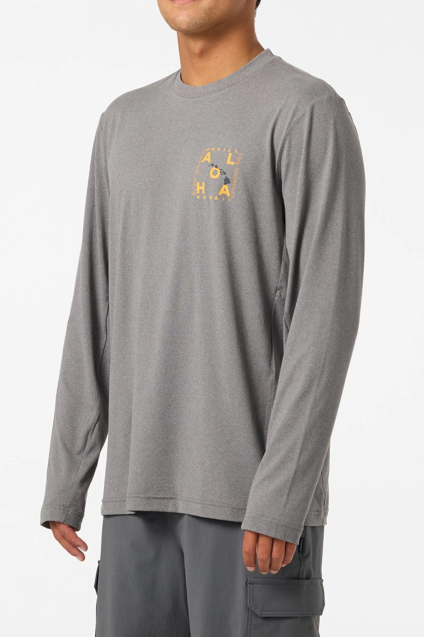 Hawaii Layout UPF Long Sleeve Standard Fit Tee