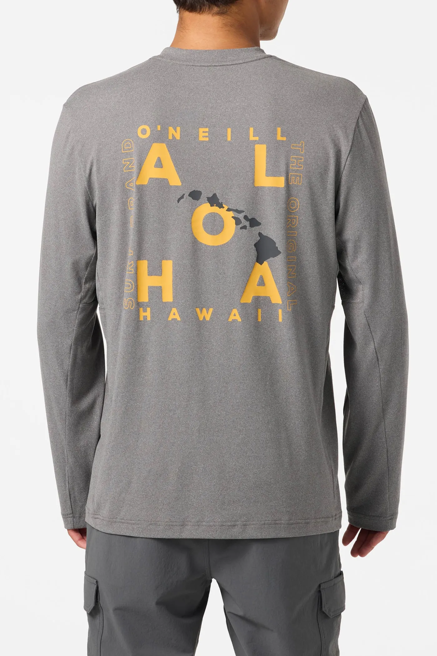 Hawaii Layout UPF Long Sleeve Standard Fit Tee