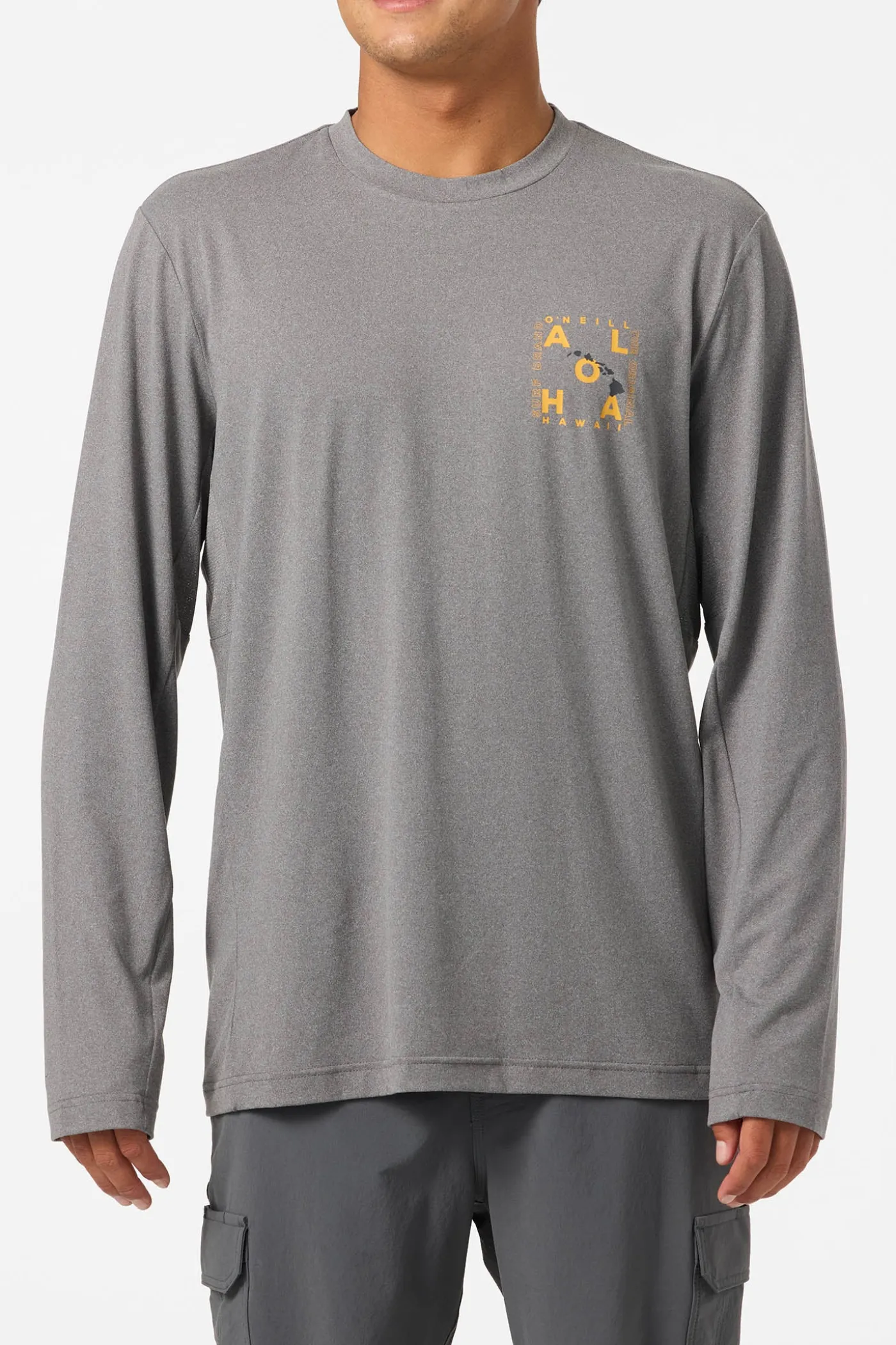 Hawaii Layout UPF Long Sleeve Standard Fit Tee