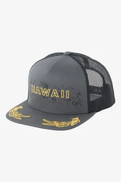 Hawaii Mahalo Flora Trucker Hat