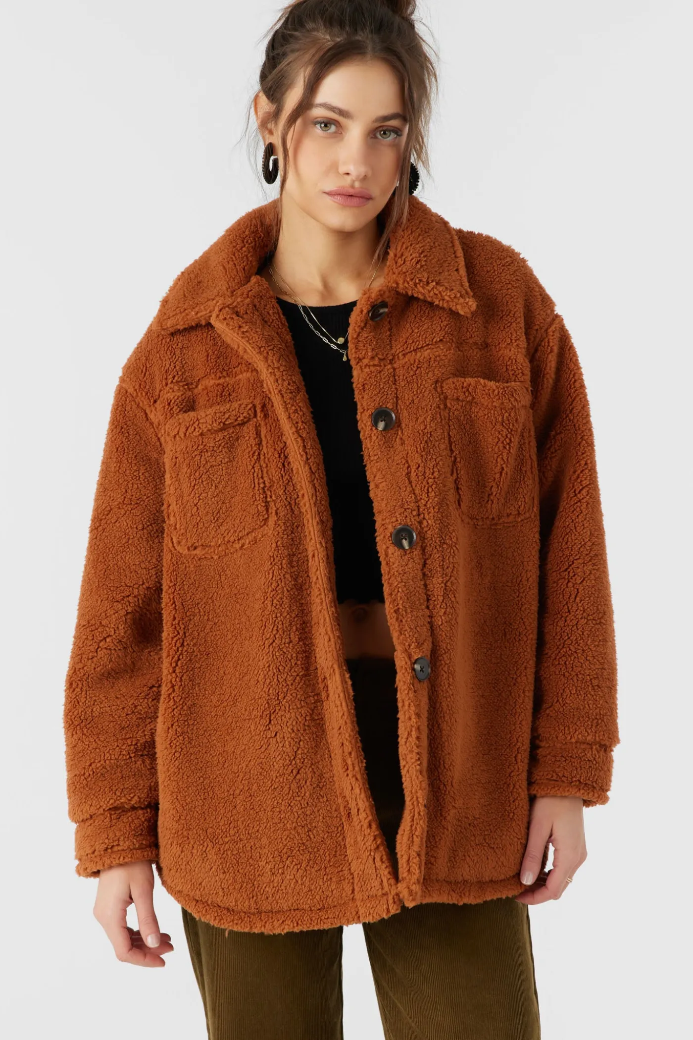 Heath High Pile Oversized Fleece Jacket
