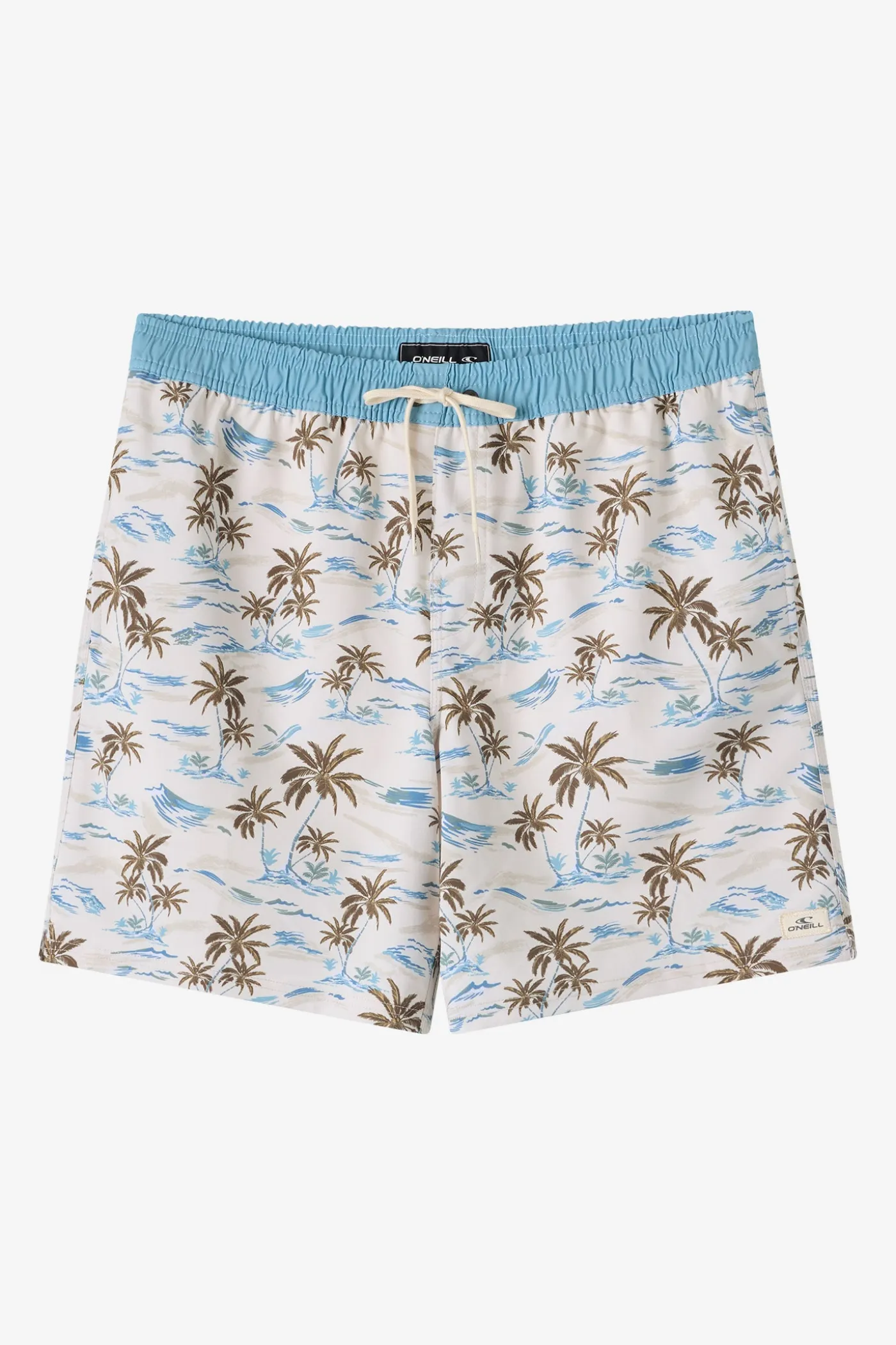 Hermosa Elastic Waist Lined 17" Swim Trunks