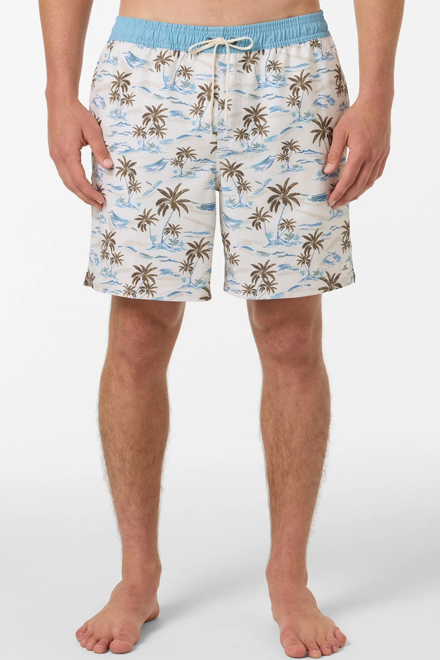 Hermosa Elastic Waist Lined 17" Swim Trunks