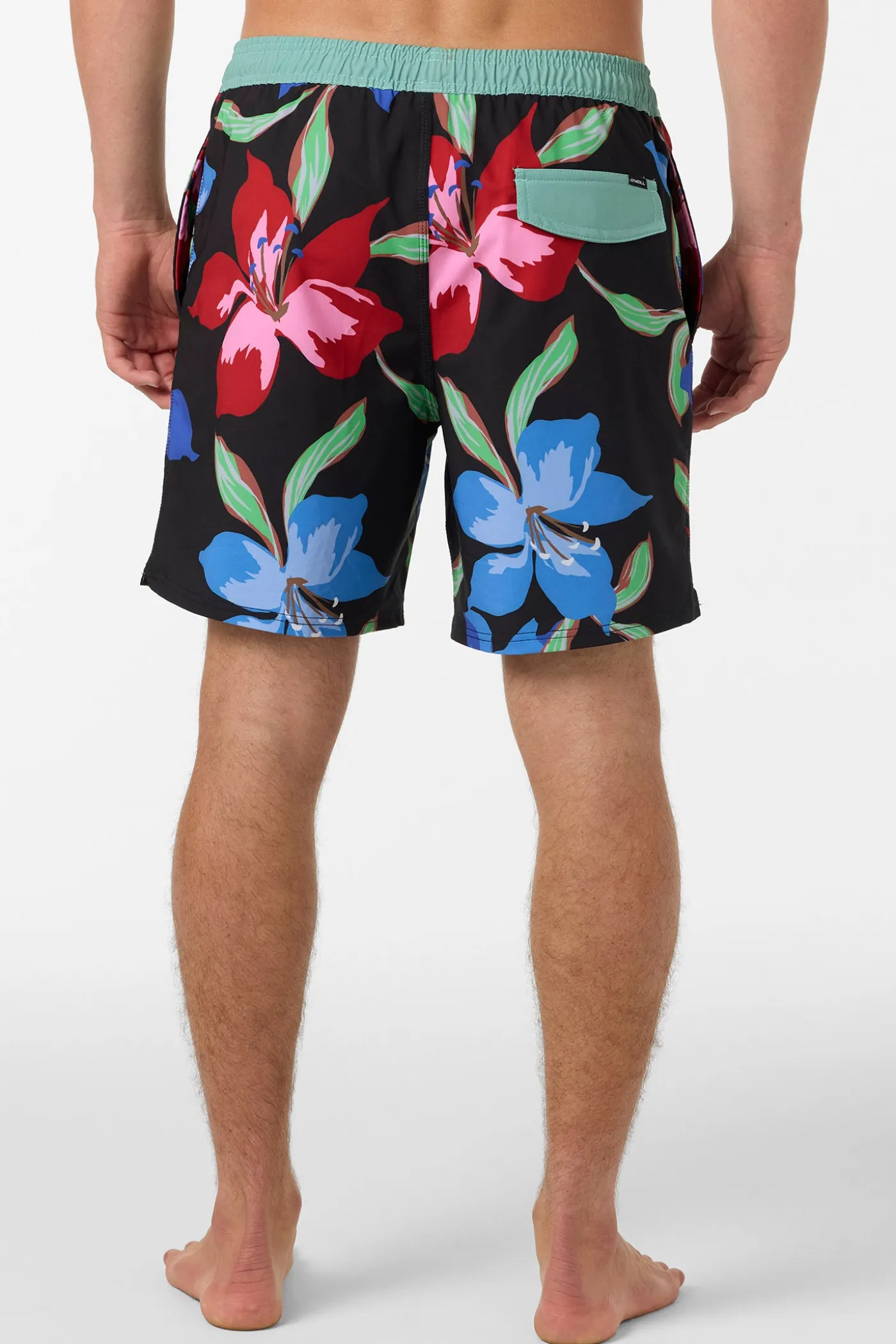 Hermosa Elastic Waist Lined 17" Swim Trunks