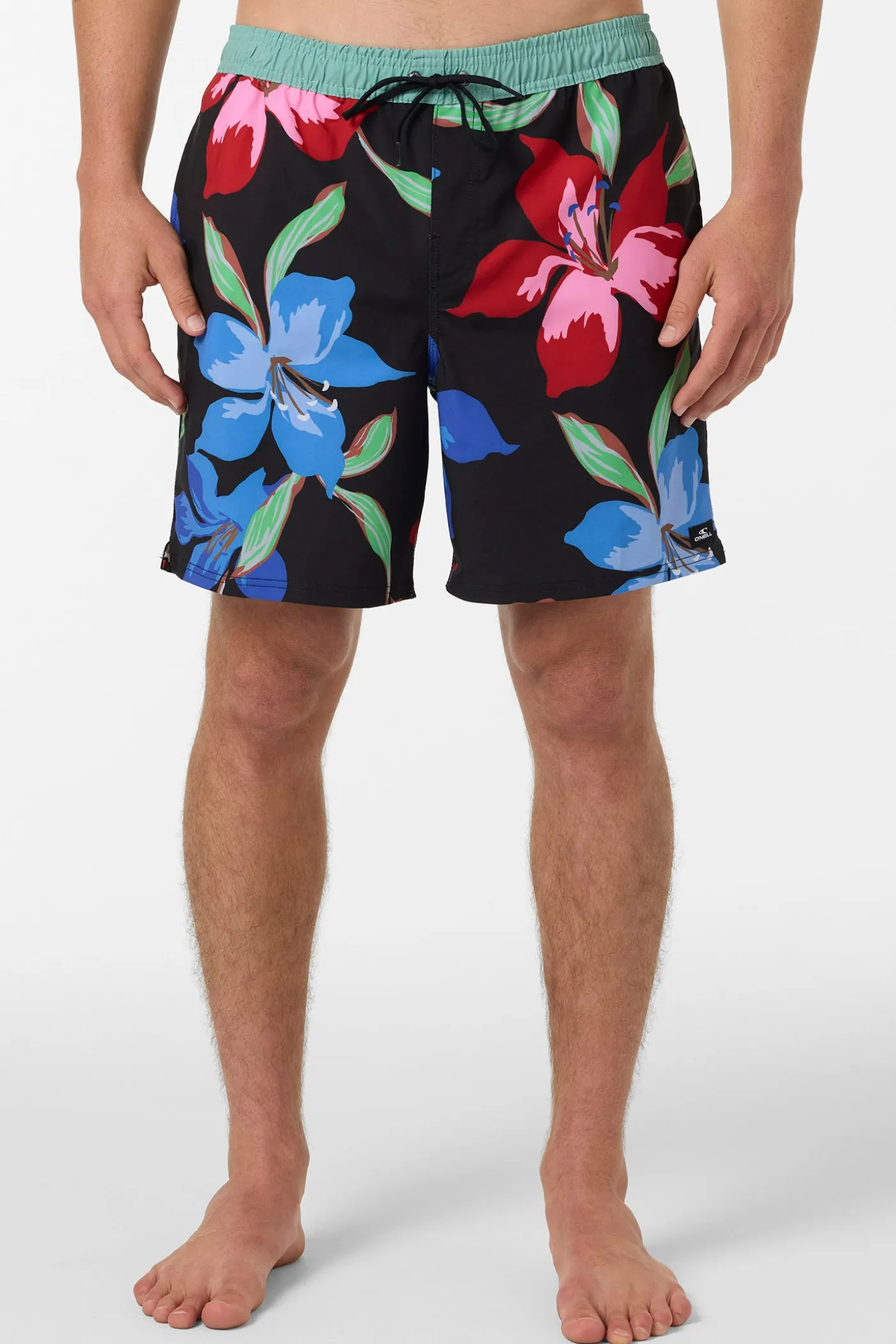 Hermosa Elastic Waist Lined 17" Swim Trunks