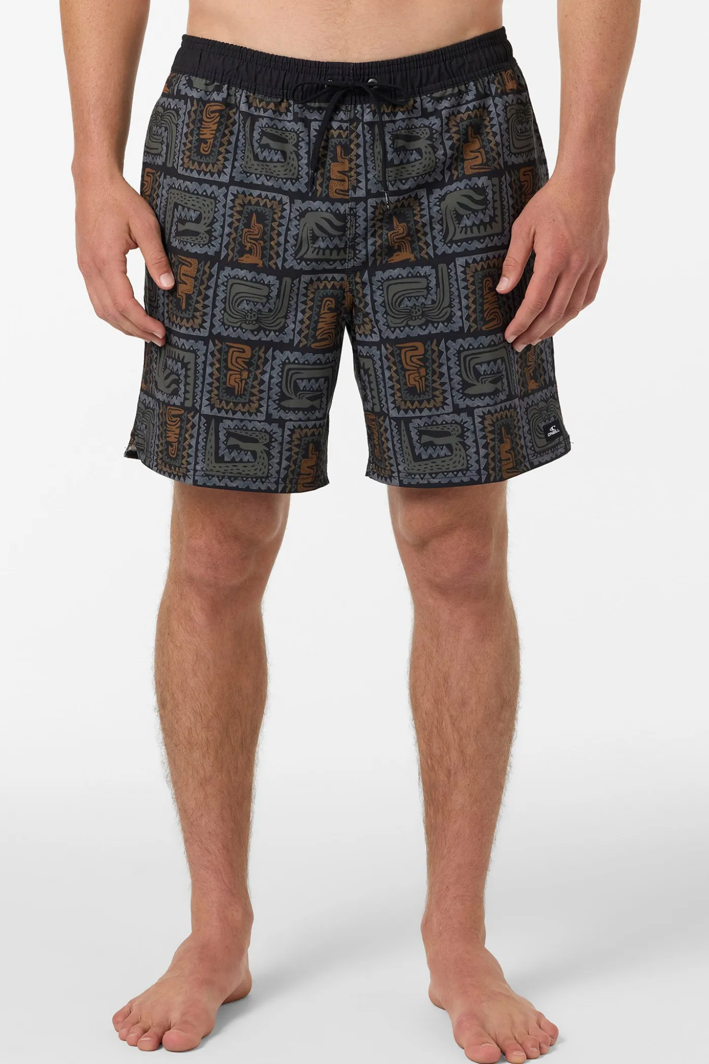 Hermosa Elastic Waist Lined 17" Swim Trunks