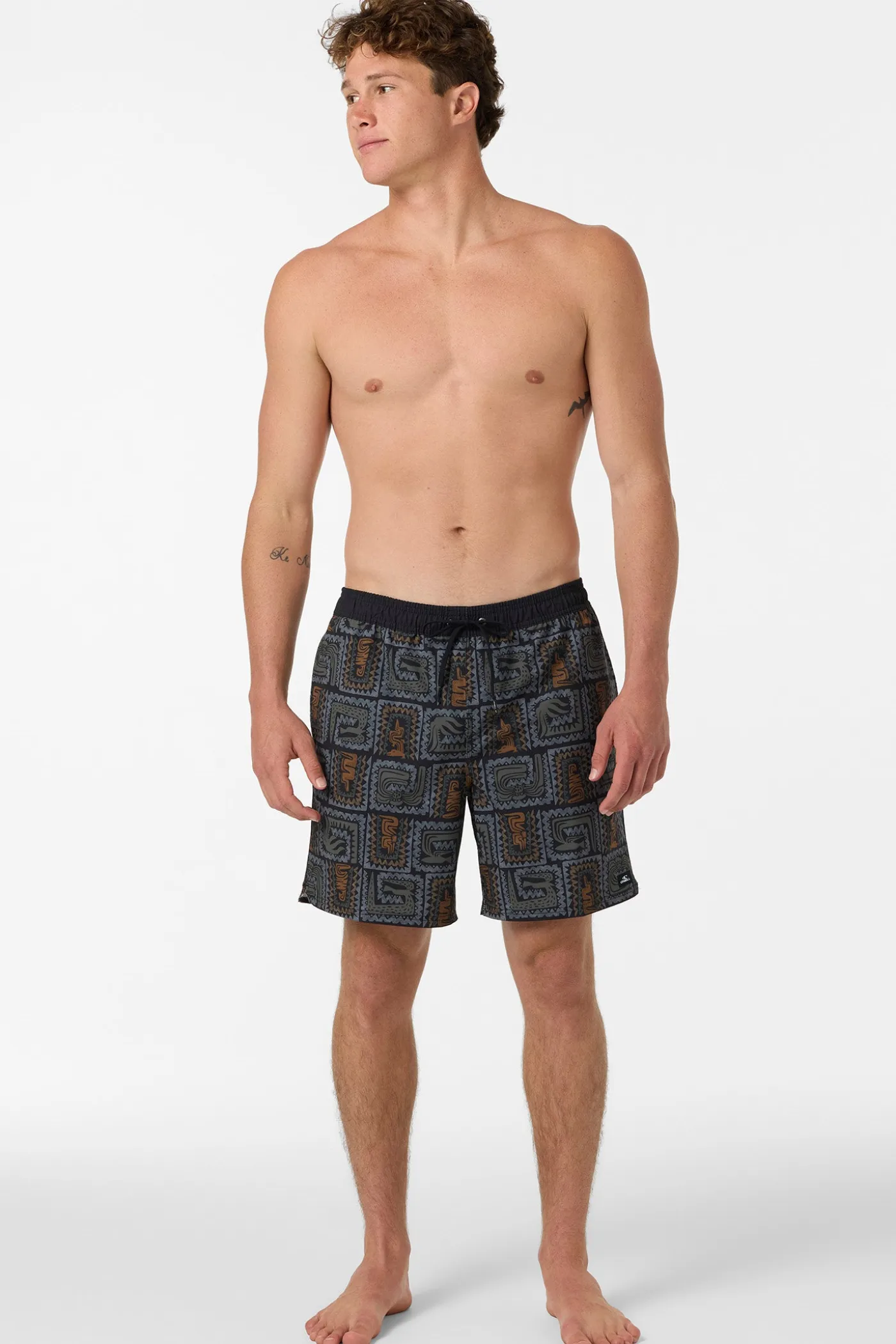 Hermosa Elastic Waist Lined 17" Swim Trunks