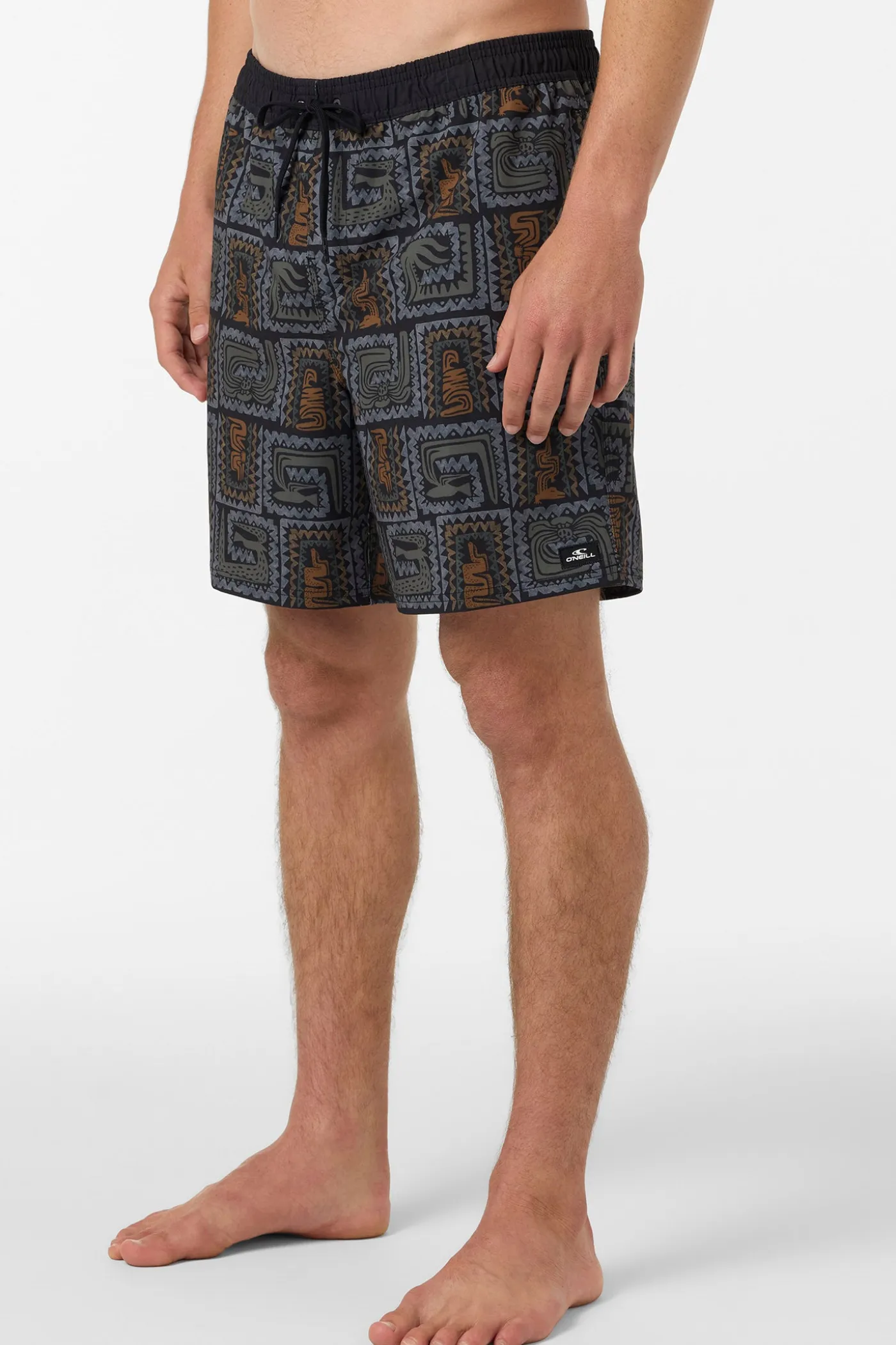 Hermosa Elastic Waist Lined 17" Swim Trunks