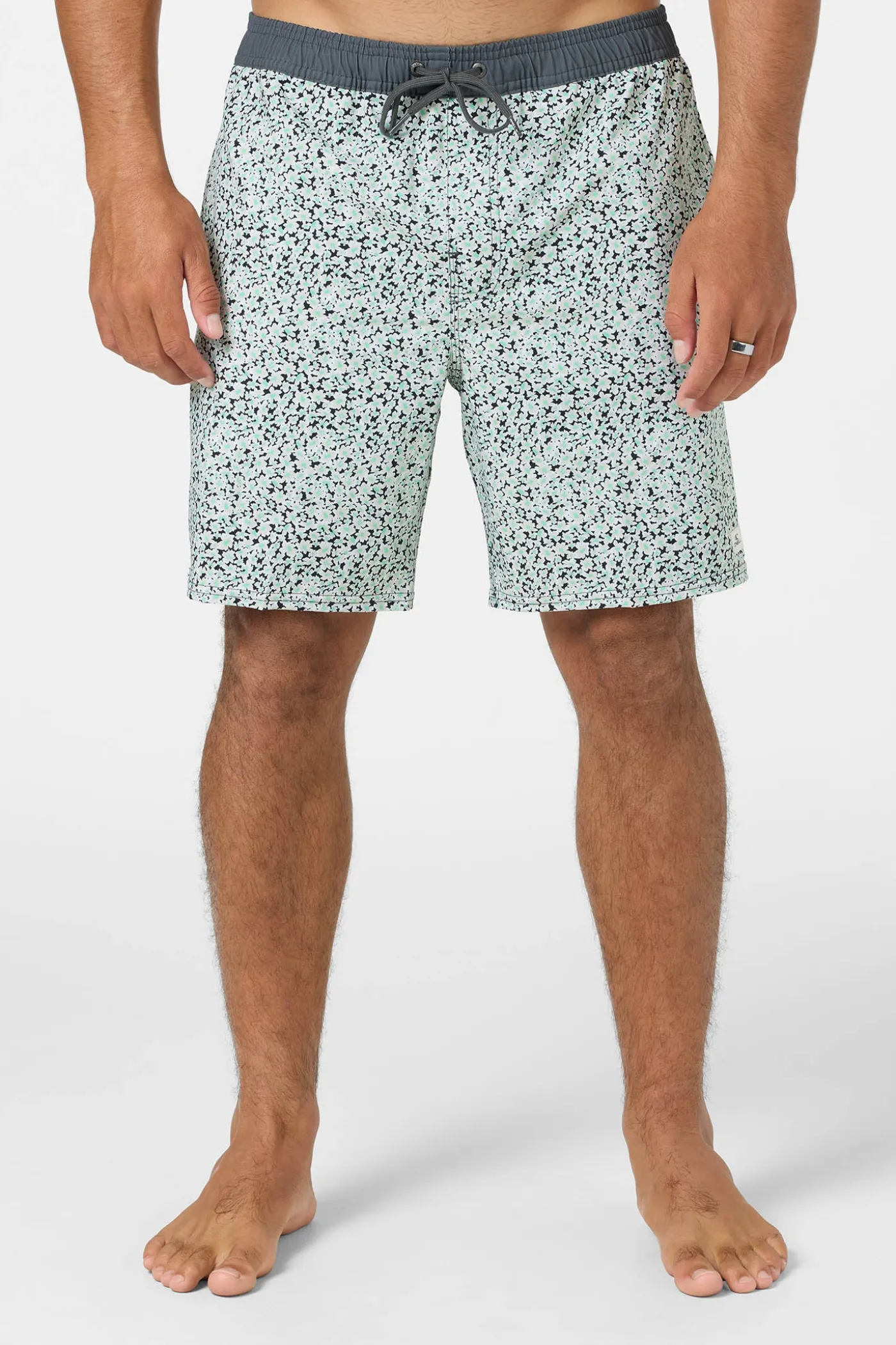Hermosa Elastic Waist Lined 17" Swim Trunks