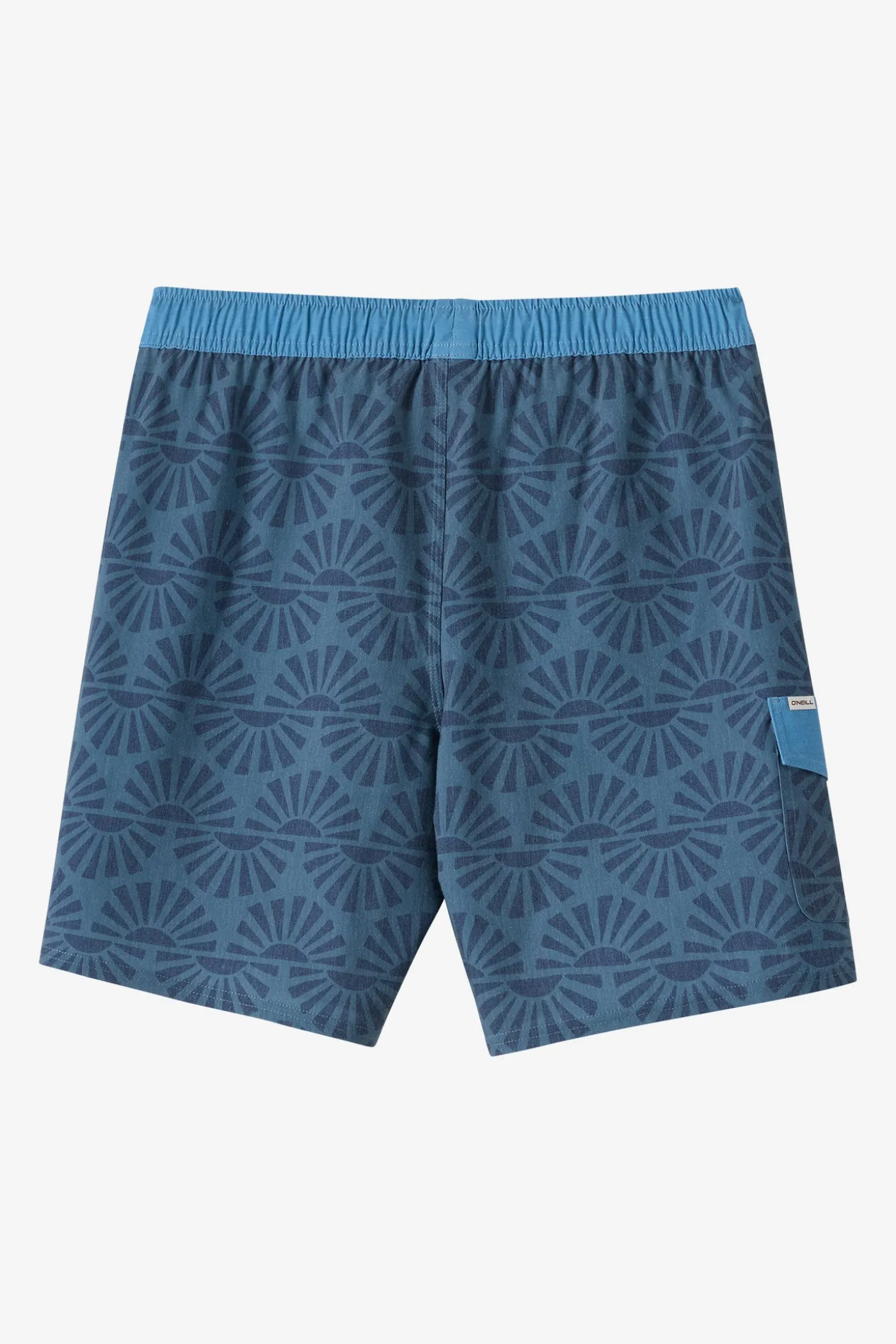 Hermosa Retro Elastic Waist 17" Swim Trunks