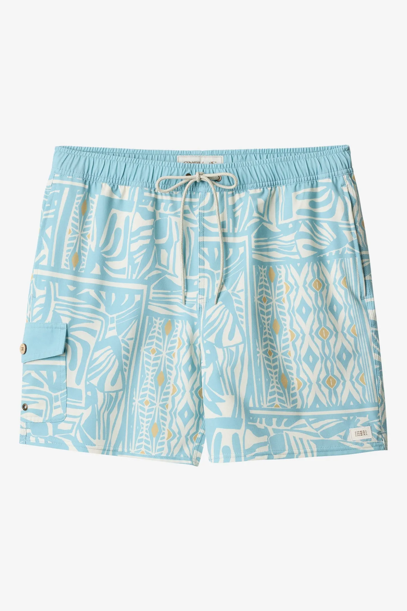 Hermosa Retro 17" Elastic Waist Swim Trunks