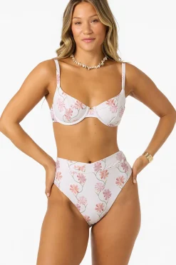 Ivy Floral Seashell Bra Top